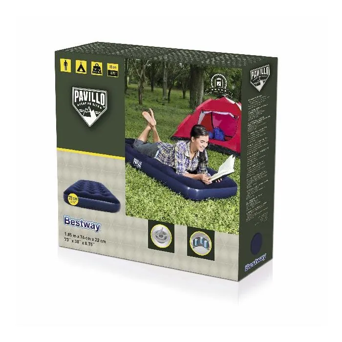Camping air mattress 185x76x22cm 