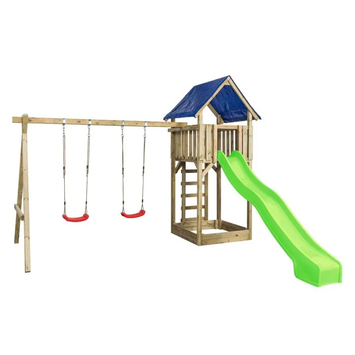 Wooden swingset John 421x350x297cm 