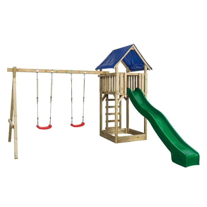 Wooden swingset John 421x350x297cm 