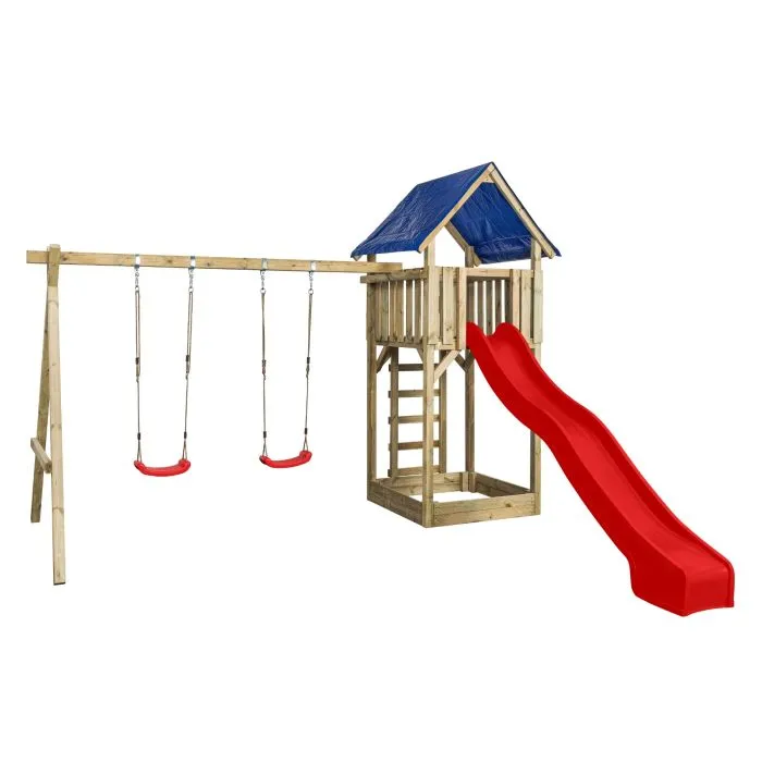 Wooden swingset John 421x350x297cm 