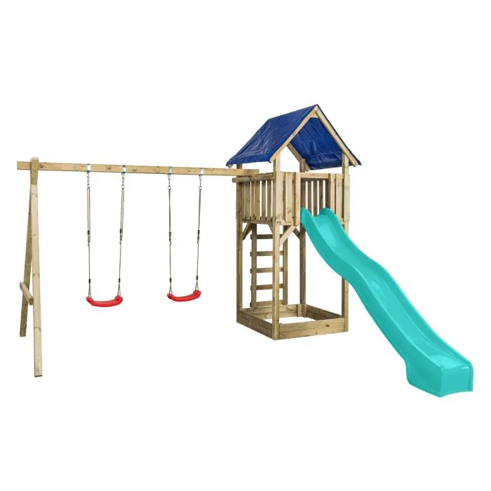 Wooden swingset John 421x350x297cm 
