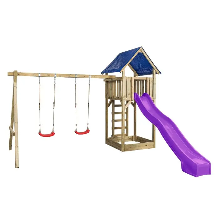 Wooden swingset John 421x350x297cm 