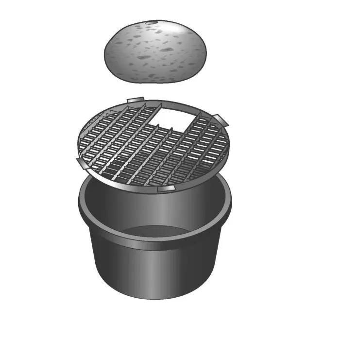 Grate for fountain ø104cm