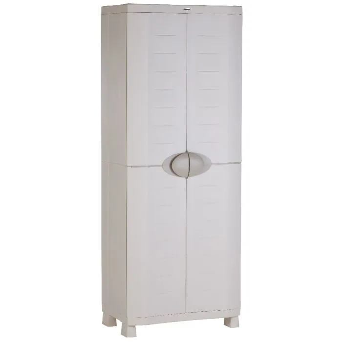 Broom closet cabinet grey 70x184cm