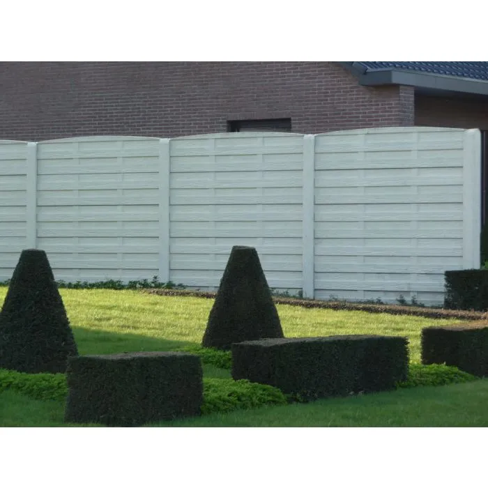 Concrete fence Woodstone 200x231cm double sided
