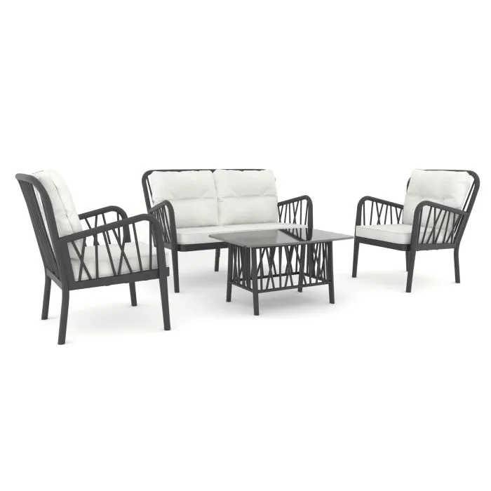 Garden furniture loungeset Gaza (incl. cushions)