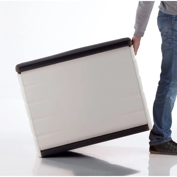 Garden Storage Box black 80x61x53cm