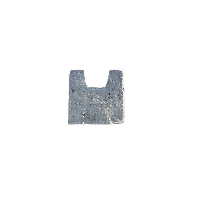 Concrete post for wooden fence grey 11x11x275cm