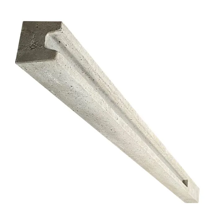 Concrete post for wooden fence grey 11x11x275cm