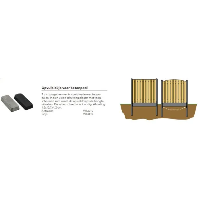Wooden concrete Fencing Arch 200x190cm (15pl.)