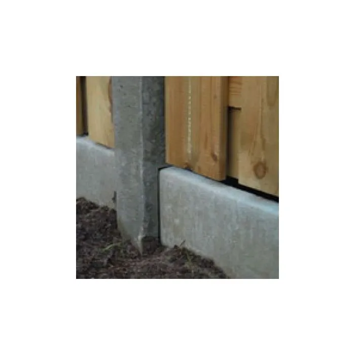 Concrete gravel board grey 184x22x3,4cm