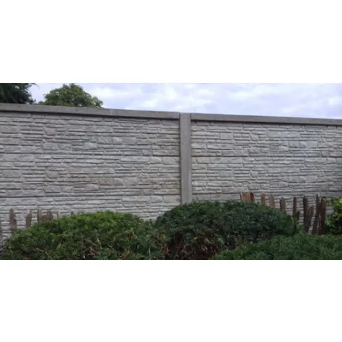 Concrete fence Mountain 200x231cm double sided