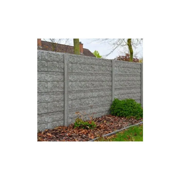 Concrete fence Rockstone 200x231cm double sided