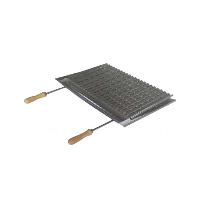 Grill grid stainless steel for barbecue masonry 55x35cm