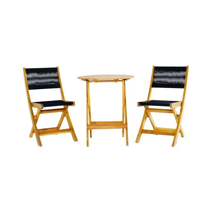 Bistro set garden furniture garden set Acacia 3-pcs