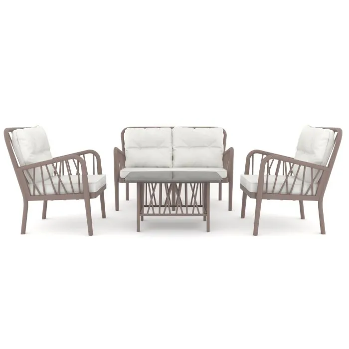 Garden furniture loungeset Gaza (incl. cushions)