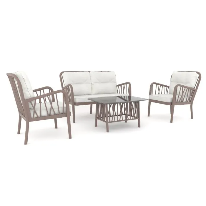 Garden furniture loungeset Gaza (incl. cushions)