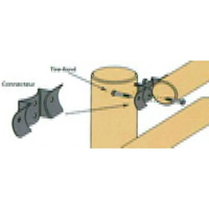 Palisade bracket, galvanized