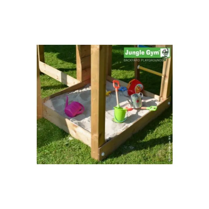 Wooden play house Jungle Castle Waveslide incl.