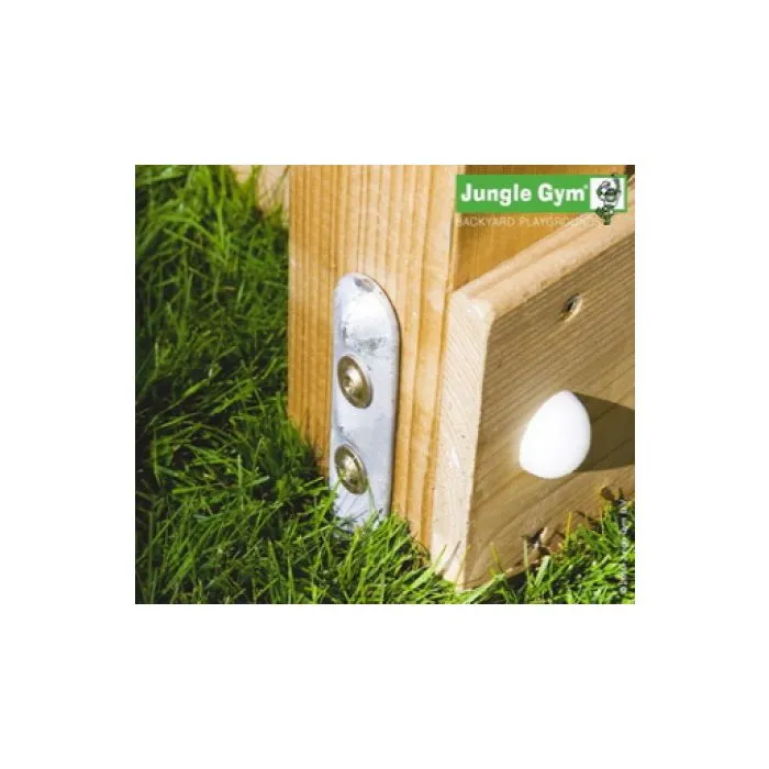 Wooden play house Jungle Castle Waveslide incl.
