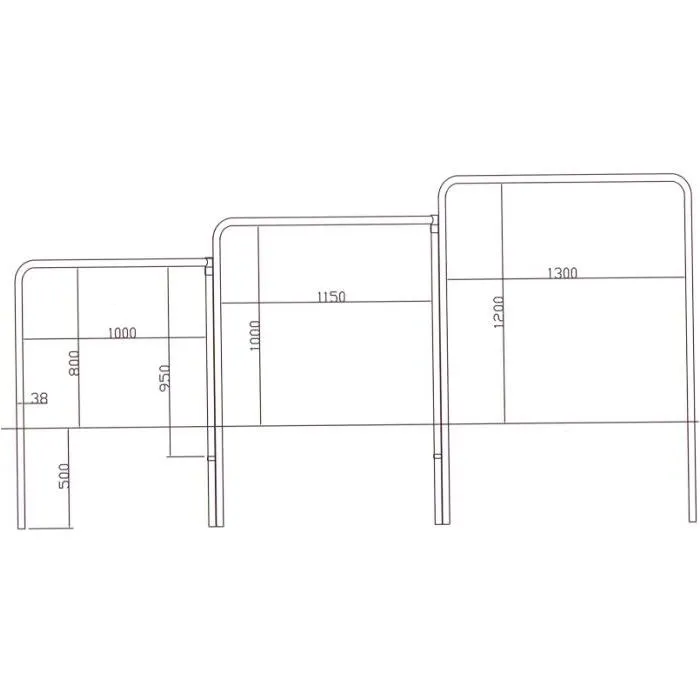 Climbing bar push-up bar 3-pcs set