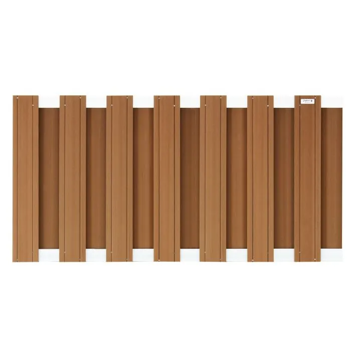 Fence panel brown composite WPC 180x93cm