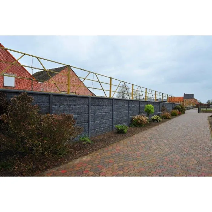 Concrete fence Brickstone 200x193cm double sided