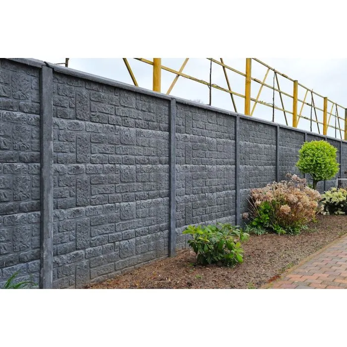 Concrete fence Brickstone 200x193cm double sided