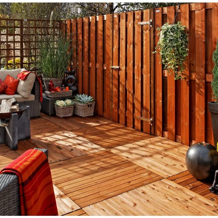 Decking tiles Bangkirai 100x100cm