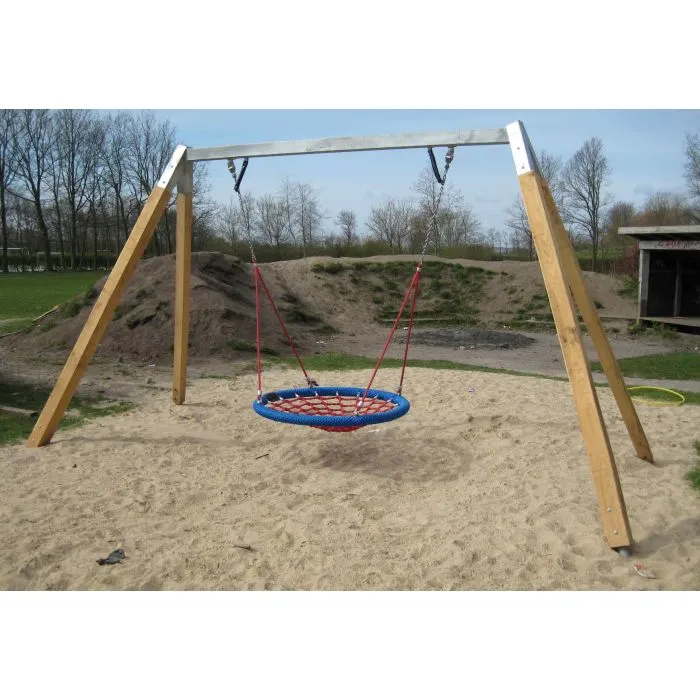 Swing beam for nest swing