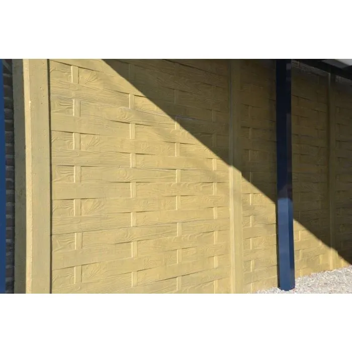 Concrete fence Weavestone 200x193cm double sided