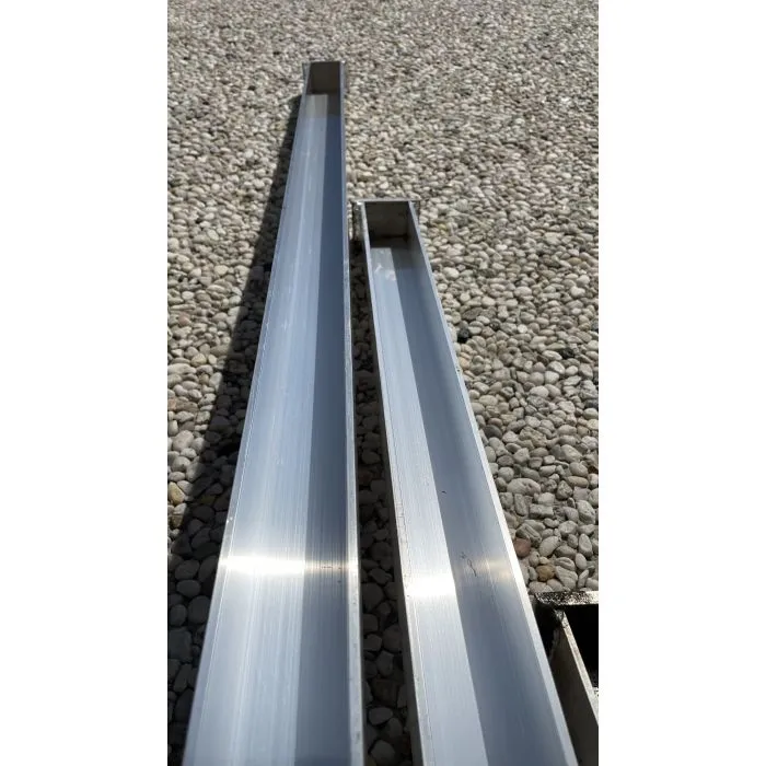 Aluminum profile U-profile for concrete fence