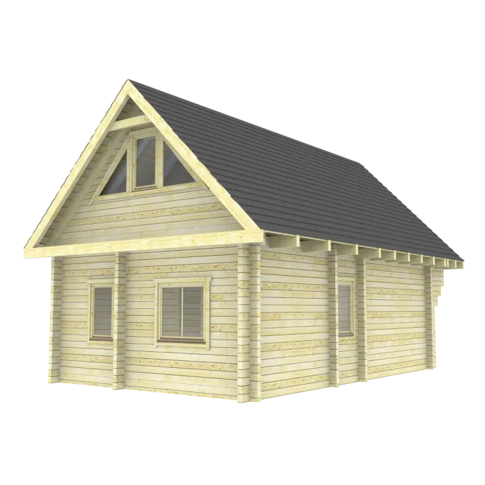 Lodge cabin Stavanger 5.2x7.8m (94mm)