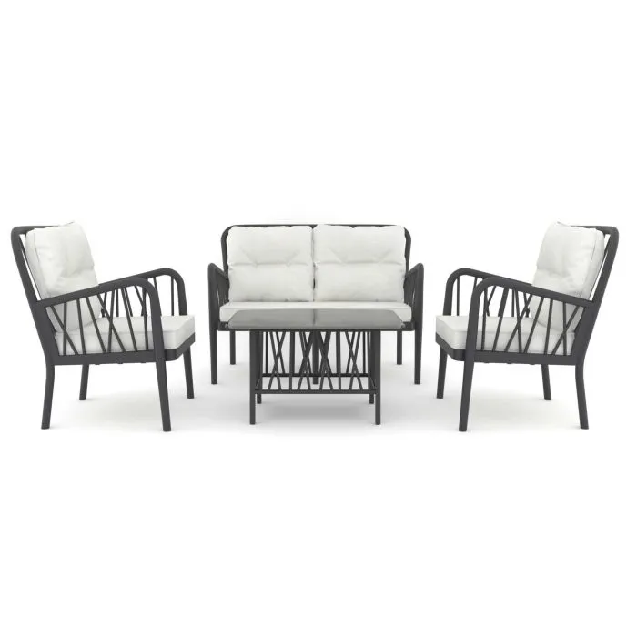Garden furniture loungeset Gaza (incl. cushions)