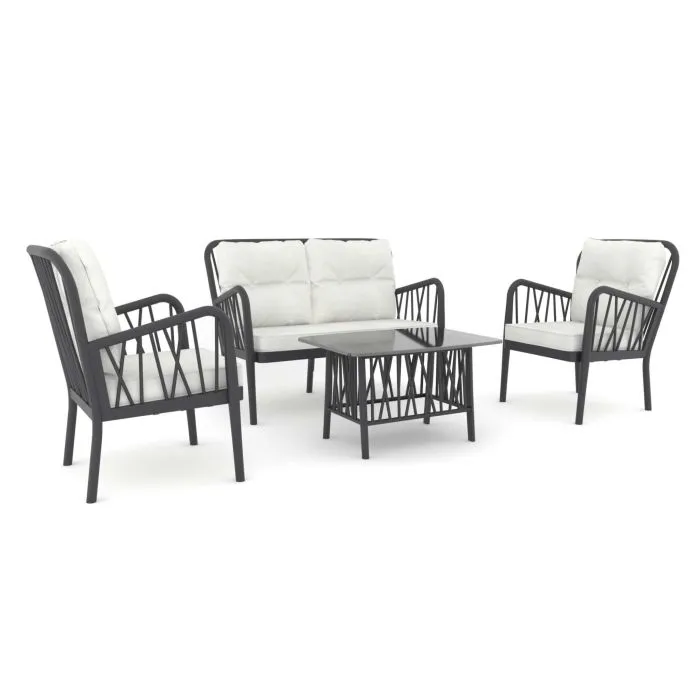 Garden furniture loungeset Gaza (incl. cushions)