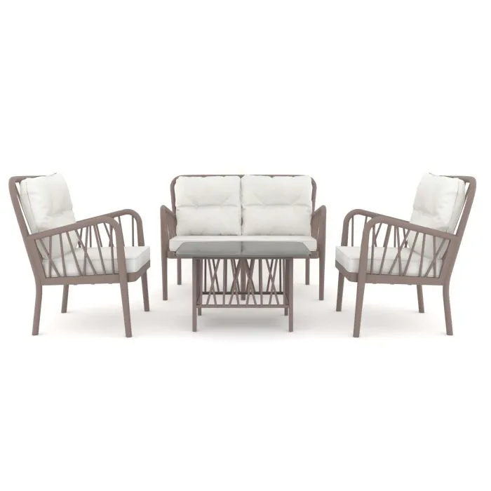 Garden furniture loungeset Gaza (incl. cushions)