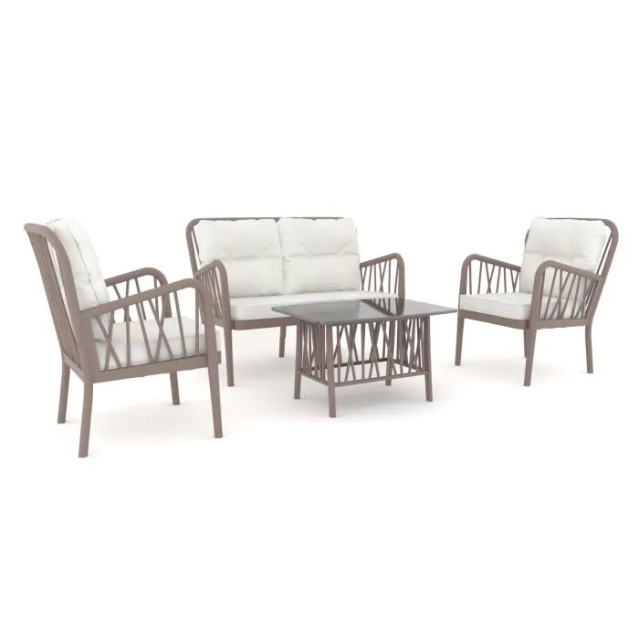 Garden furniture loungeset Gaza (incl. cushions)