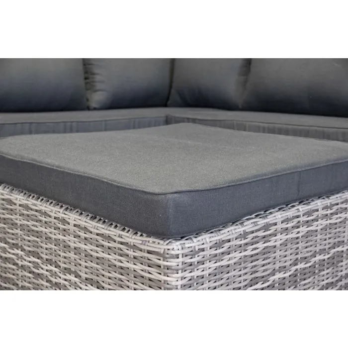 Garden furniture loungeset poly rattan Gerona (incl. cushions)