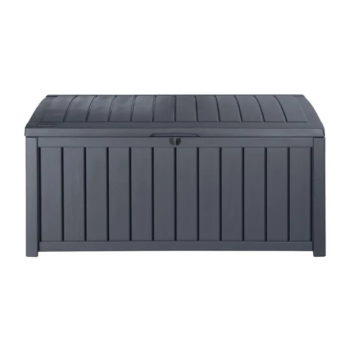 Garden Storage Box black 128x65x61cm