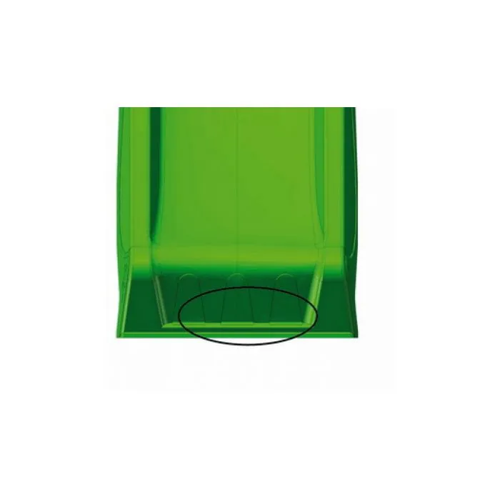 Wave slide red 220cm for swingset