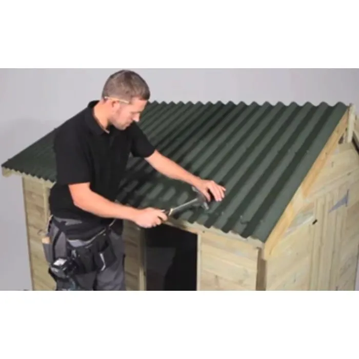 Corrugated roof sheets bitumen black 200x95cm