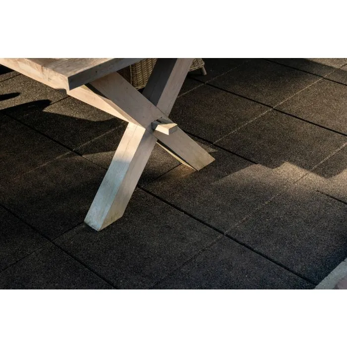 Rubber tiles black 1000x1000x45mm (m2)