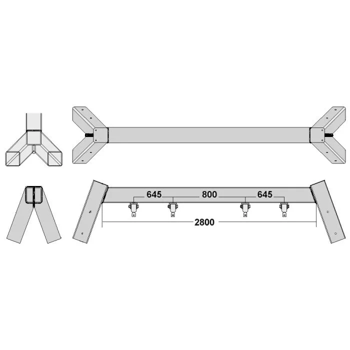 Swing beam hot dip galvanized