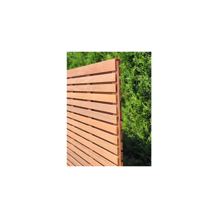 Wooden Fencing double slatted fencing hardwood 180x180cm (51pl)