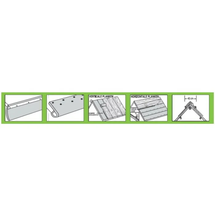 Roll roofing garden black 10m2