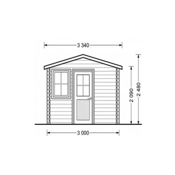 Sales stand kiosk christmas stand 3x3m / 28mm