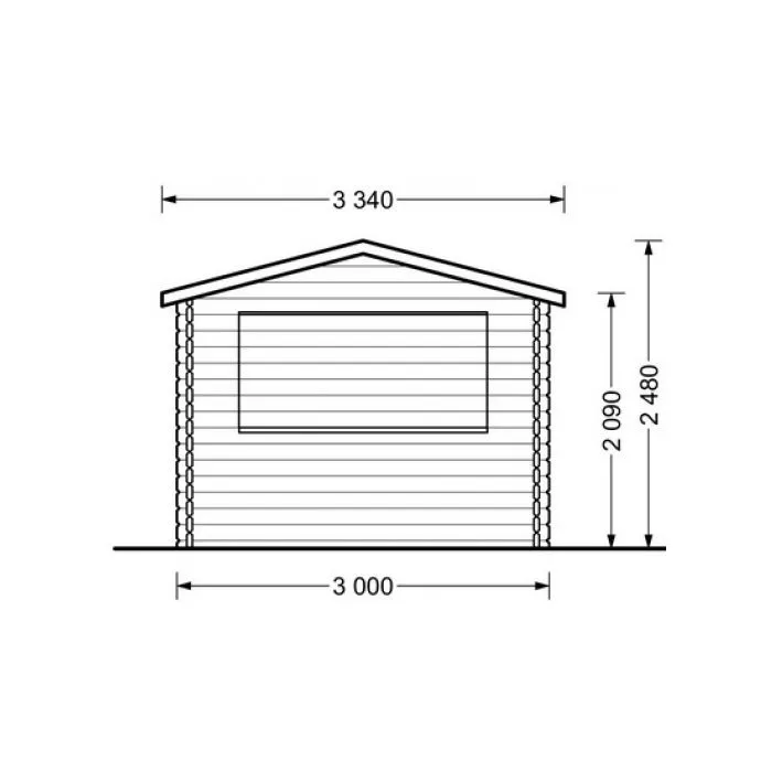Sales stand kiosk christmas stand 3x3m / 28mm