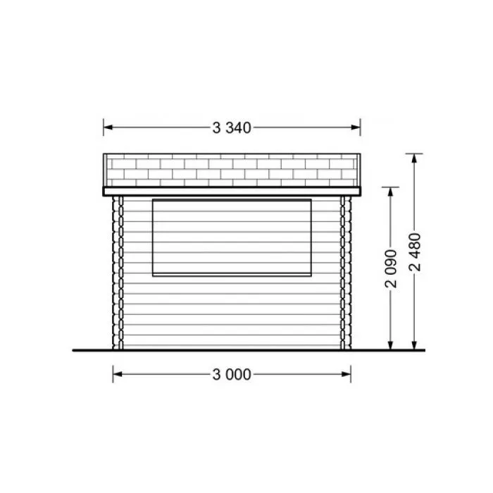 Sales stand kiosk christmas stand 3x3m / 28mm
