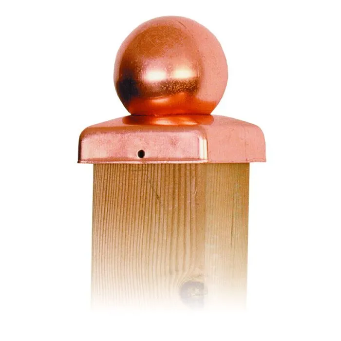Post caps copper ball 91x91mm