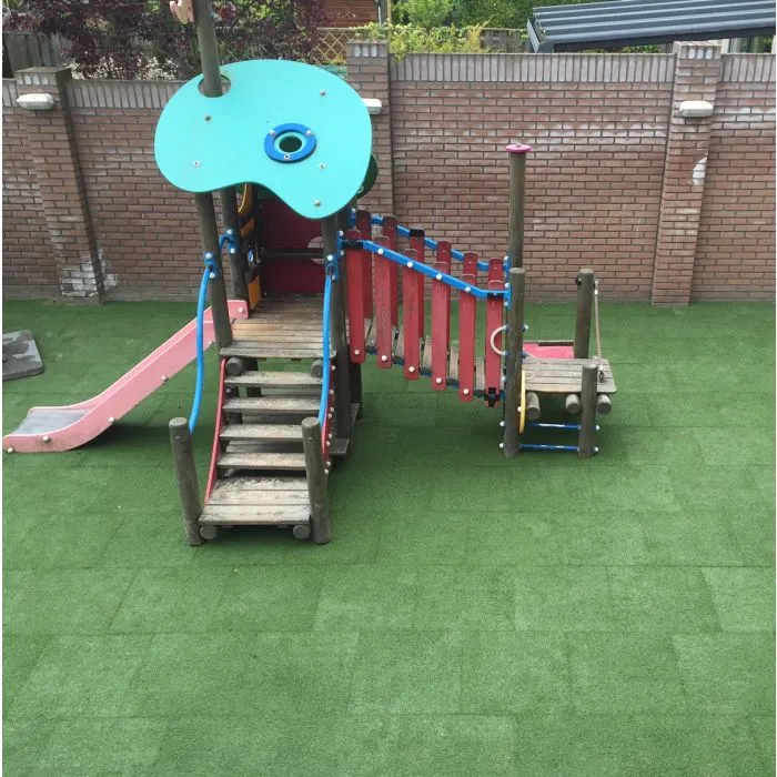 Artificial grass tiles artificial grass green 500x500x30mm
